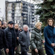 Ukrainoje vėl apsilankiusi Seimo pirmininkė: skausmu paženklintos vietos šiandien jau kitokios