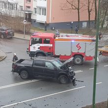 Pavojingoje Klaipėdos sankryžoje dužo mašinos