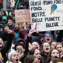 70 tūkst. žmonių Briuselyje dalyvavo demonstracijoje už klimato apsaugą