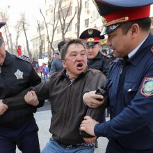 Kazachstane per protestus sulaikyti per 20 žmonių