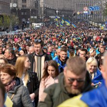 P. Porošenkos ir V. Zelenskio debatai: aršios retorikos netrūko