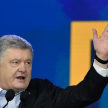 P. Porošenkos ir V. Zelenskio debatai: aršios retorikos netrūko