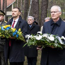 Karo aukas pagerbusi Seimo pirmininkė: tai proga prisiminti, prie ko priveda agresija