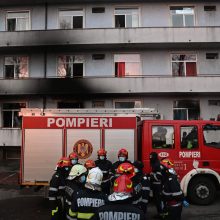 Rumunijos sostinės ligoninėje per gaisrą žuvo mažiausiai penki žmonės