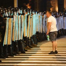 Baltarusijos rinkėjai Vilniuje palaikė opozicijos kandidatę S. Tichanovskają