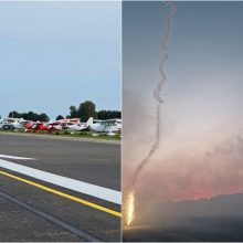 Aviacijos šventė Nidoje: jubiliejus paminėjo su trenksmu