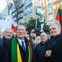 Briuselyje protestuojantys žemdirbiai prašo G. Nausėdos pagalbos