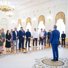 Prezidentas pagerbė Pasaulio kurčiųjų vasaros žaidynių prizininkus ir jų trenerius