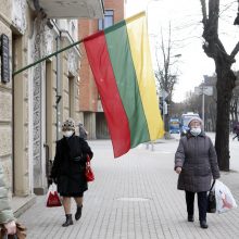 Valstybinė vėliava voliojosi purvyne Klaipėdos centre