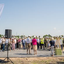 Verslo miestelio „Urban HUB“ statybų pradžią paskelbė įkurdinta bičių bendruomenė