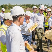 Verslo miestelio „Urban HUB“ statybų pradžią paskelbė įkurdinta bičių bendruomenė