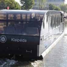 Vandens autobusas Klaipėdoje savaitgalį sulaukė populiarumo