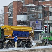 A. Vaitkus apie uostamiestį paralyžiavusį sniegą: situacija netenkina nei manęs, nei klaipėdiečių