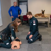 Klaipėdos pareigūnams – gelbėjimo mokymai