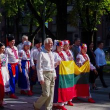 Kauno ukrainiečiai Nepriklausomybės dieną šventė spalvingai