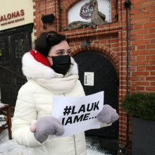 Kauno barai ir kavinės prisijungė prie protesto akcijos