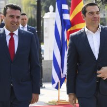 Graikijos ir Šiaurės Makedonijos lyderiai pasidarė istorinę asmenukę