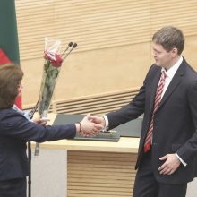 Seime prisiekė ministras K. Mažeika ir parlamentaras A. Mazuronis