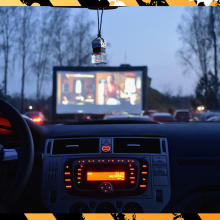 Helovino savaitgalis „drive-in“ kine Klaipėdoje