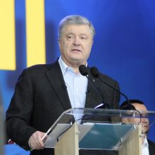 P. Porošenkos ir V. Zelenskio debatai: aršios retorikos netrūko