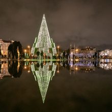 Nuotolinės Kalėdos: Vilniaus eglė keliasi į internetą ir TV ekraną