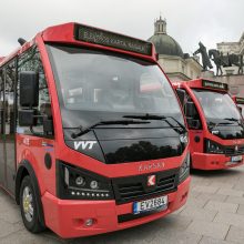 Vilniuje važinės penki elektra varomi autobusai