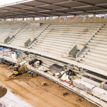 Atgyjančiame S. Dariaus ir S. Girėno stadione – plika akimi matomi pokyčiai