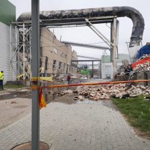 Klaipėdos medienos įmonės gaisras likviduotas