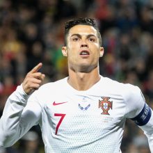 Portugalas C. Ronaldo Vilniuje pasižymėjo keturiais įvarčiais