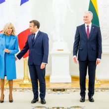 Į Lietuvą atvyko Prancūzijos prezidentas E. Macronas