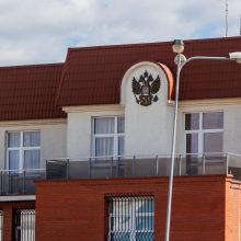 Klaipėdietė, pikete prie Rusijos konsulato stovėjusi su svetimu plakatu, pasiskundė teismui