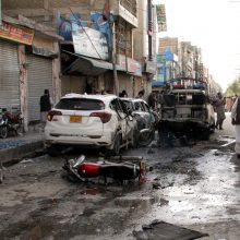 Pakistane per į policiją nukreiptą sprogimą žuvo 4, sužeisti 18 žmonių