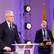 „Tikiu, kad mes grįšime“: V. Zelenskio kalba jo tautiečiams Lietuvoje suteikė vilties