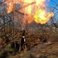 „Bild“: Ukrainos ginkluotosios pajėgos sunkiai išlaiko gynybą palei upes Avdijivkos rajone