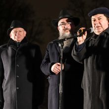Vilniuje įžiebta pirmoji Chanukijos žvakė