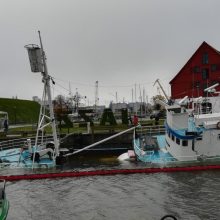 Senas norvegų laivas vėl grasina nuskęsti