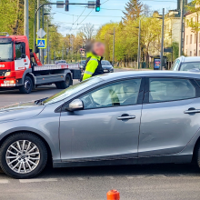 K. Petrausko gatvėje – dviejų „Volvo“ automobilių avarija