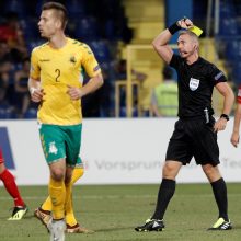 Lietuvos futbolininkai Tautų lygoje patyrė antrąją nesėkmę