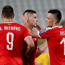 Be ugnelės rungtyniavę Lietuvos futbolininkai patyrė nesėkmę Serbijoje