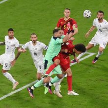 Belgų spaudimą atlaikę italai – „Euro 2020“ pusfinalyje