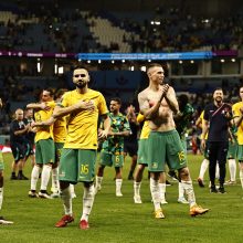 Euforija Australijoje: danus įveikusi nacionalinė futbolo rinktinė žais atkrintamosiose 