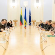 I. Šimonytė Kyjive Ukrainos vadovams garantavo tolesnę Lietuvos pagalbą