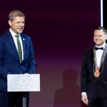 Inauguracija: Vilniaus merui V. Benkunskui įteiktos regalijos