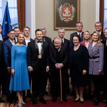 Inauguracija: Vilniaus merui V. Benkunskui įteiktos regalijos