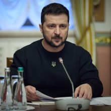 V. Zelenskis: karas Izraelyje gali atitraukti tarptautinį dėmesį nuo padėties Ukrainoje