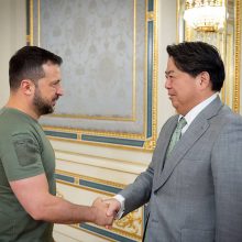 Ukraina sako niekada nepamiršianti Japonijos humanitarinės pagalbos