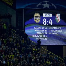 Čempionų lyga: Dortmunde žiūrovai išvydo net 12 įvarčių
