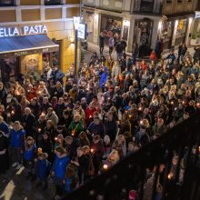 Kaune – įspūdinga kryžiaus kelio procesija