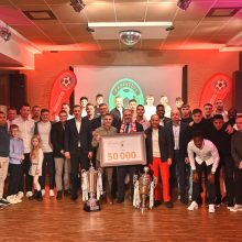 Pasveikinti ir apdovanoti  Lietuvos čempionai –  „Panevėžio“ futbolininkai