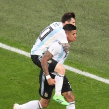 Argentinos rinktinė išplėšė kelialapį į pasaulio futbolo čempionato aštuntfinalį